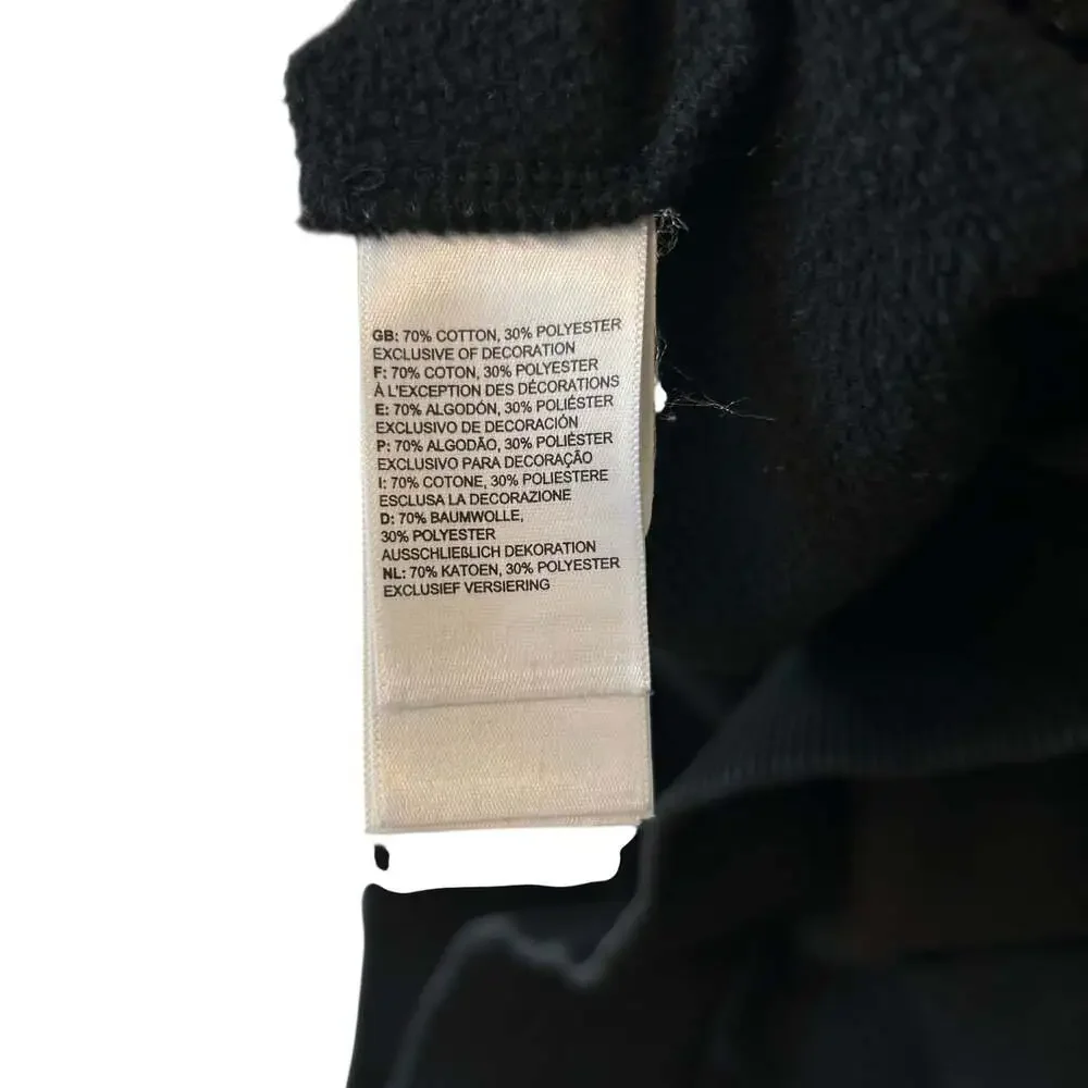 The North Face Inc Men's Black Logo Woven Bondi Pullover Hoodie Size M